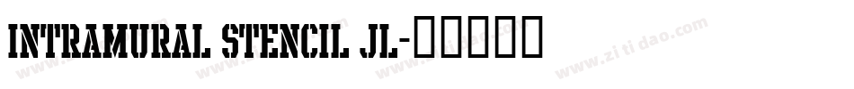 Intramural Stencil JL字体转换